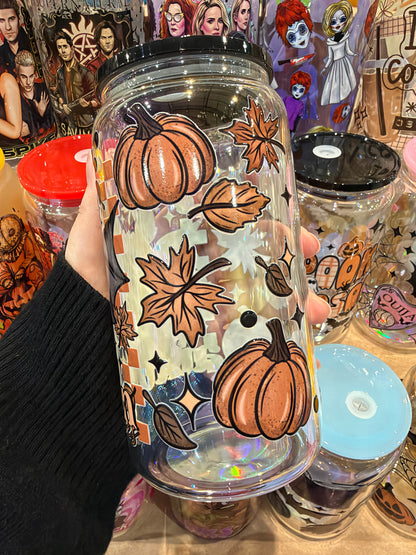 Batty Autumn Glass Cup