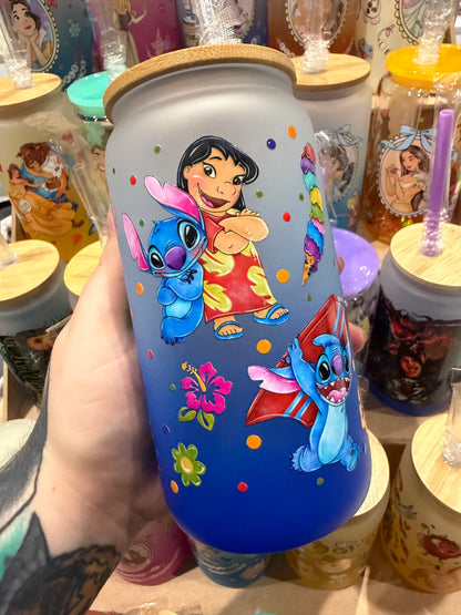 Stitch & Lilo Glass Cup