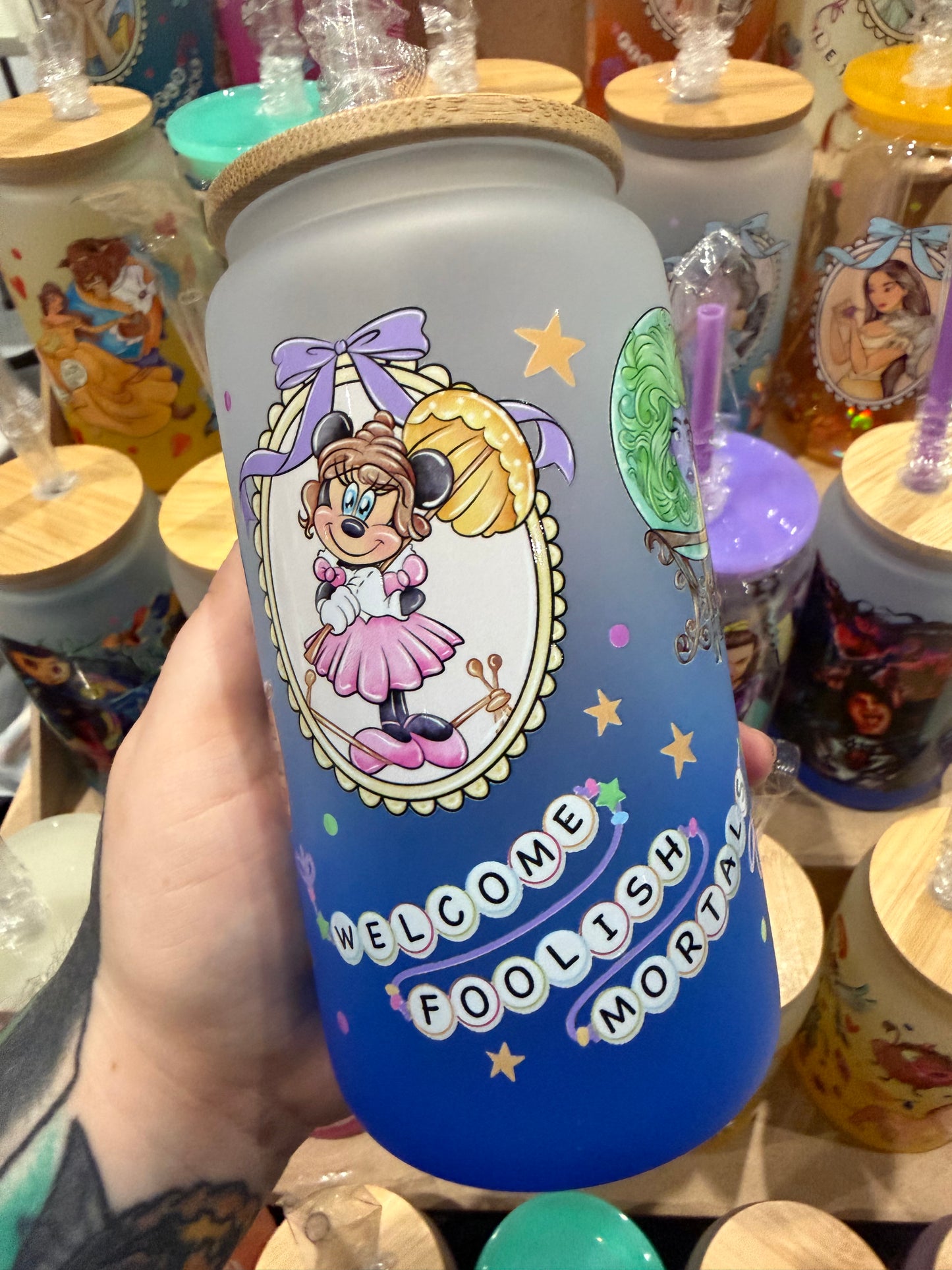 Haunted Mansion Glass Cup