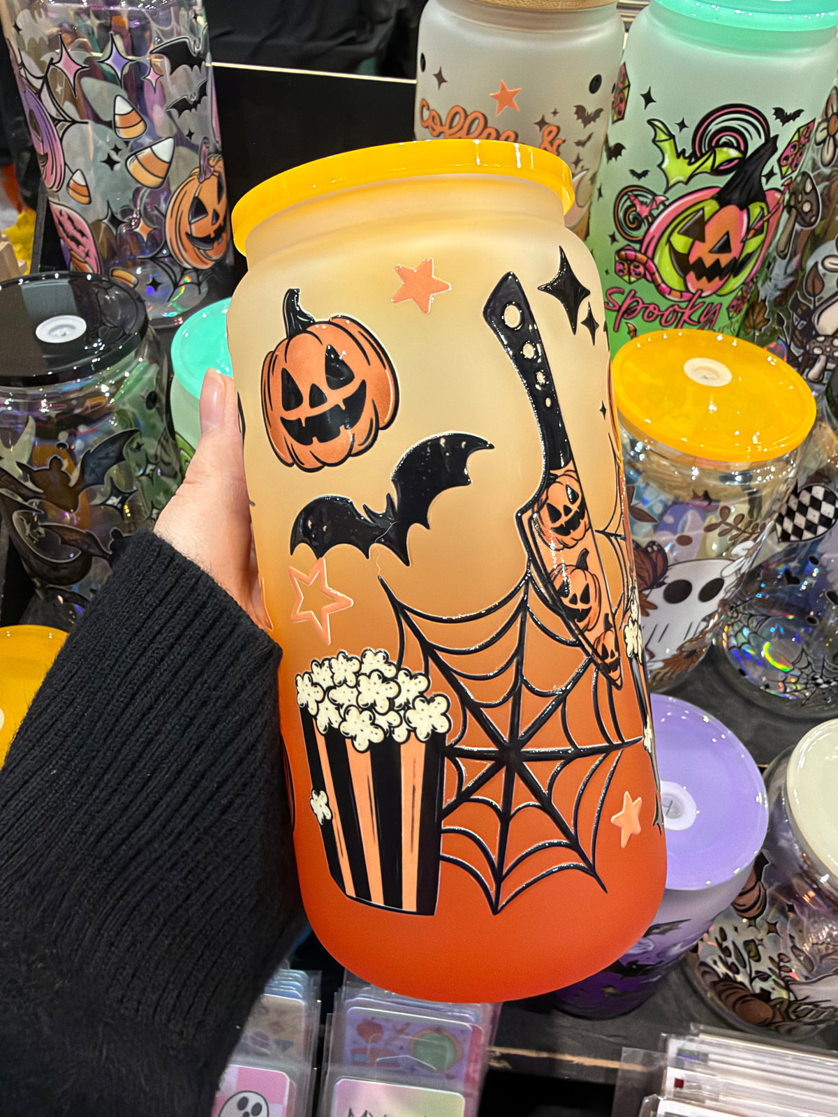 Scary movie season Glass Cup