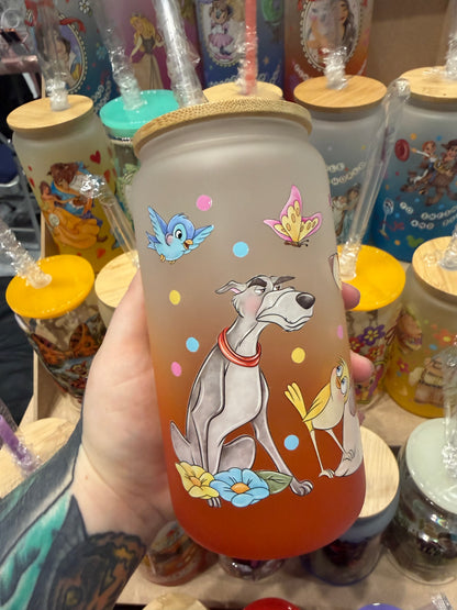 Fox & Hound Glass Cup