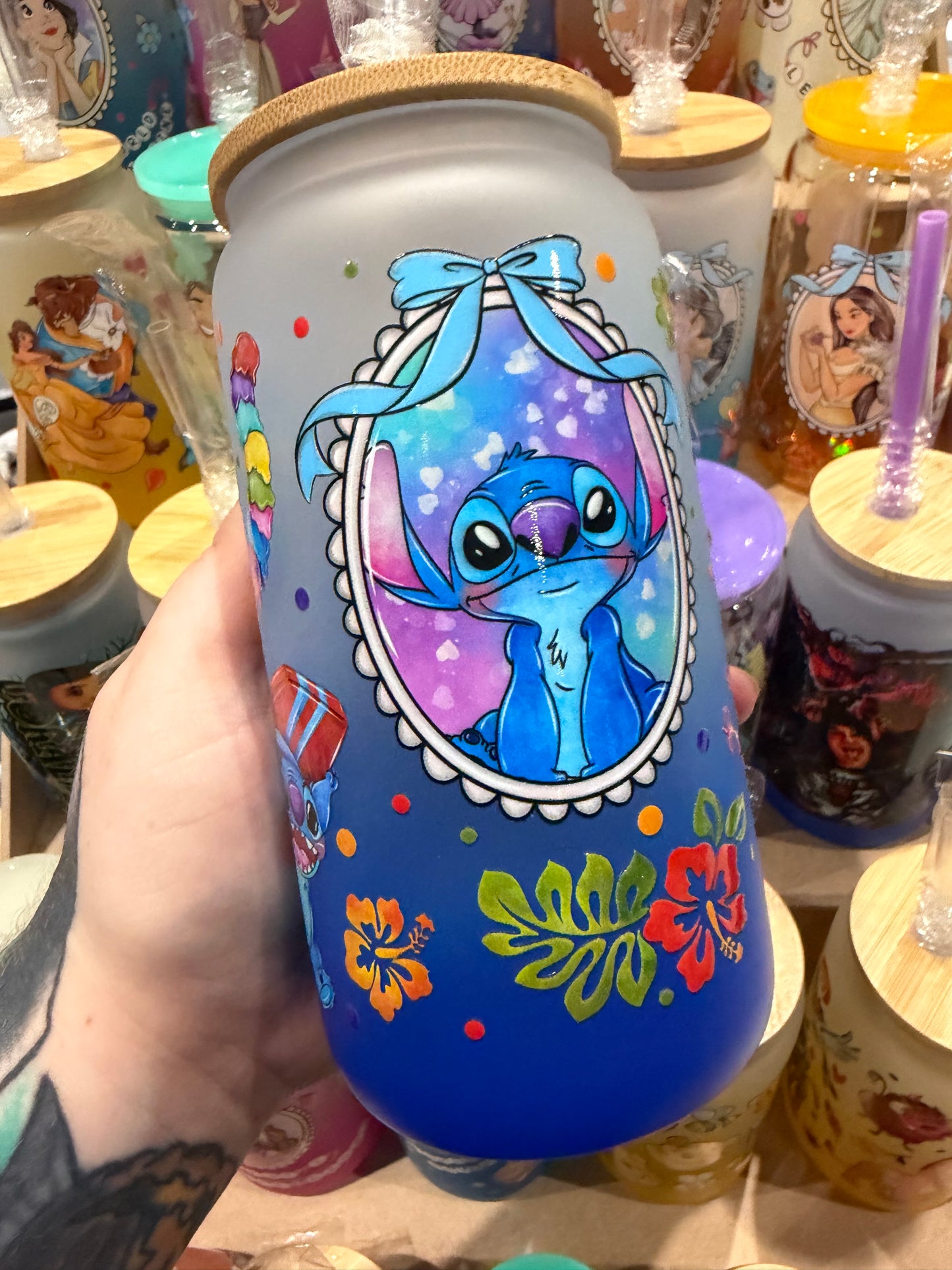 Stitch & Lilo Glass Cup