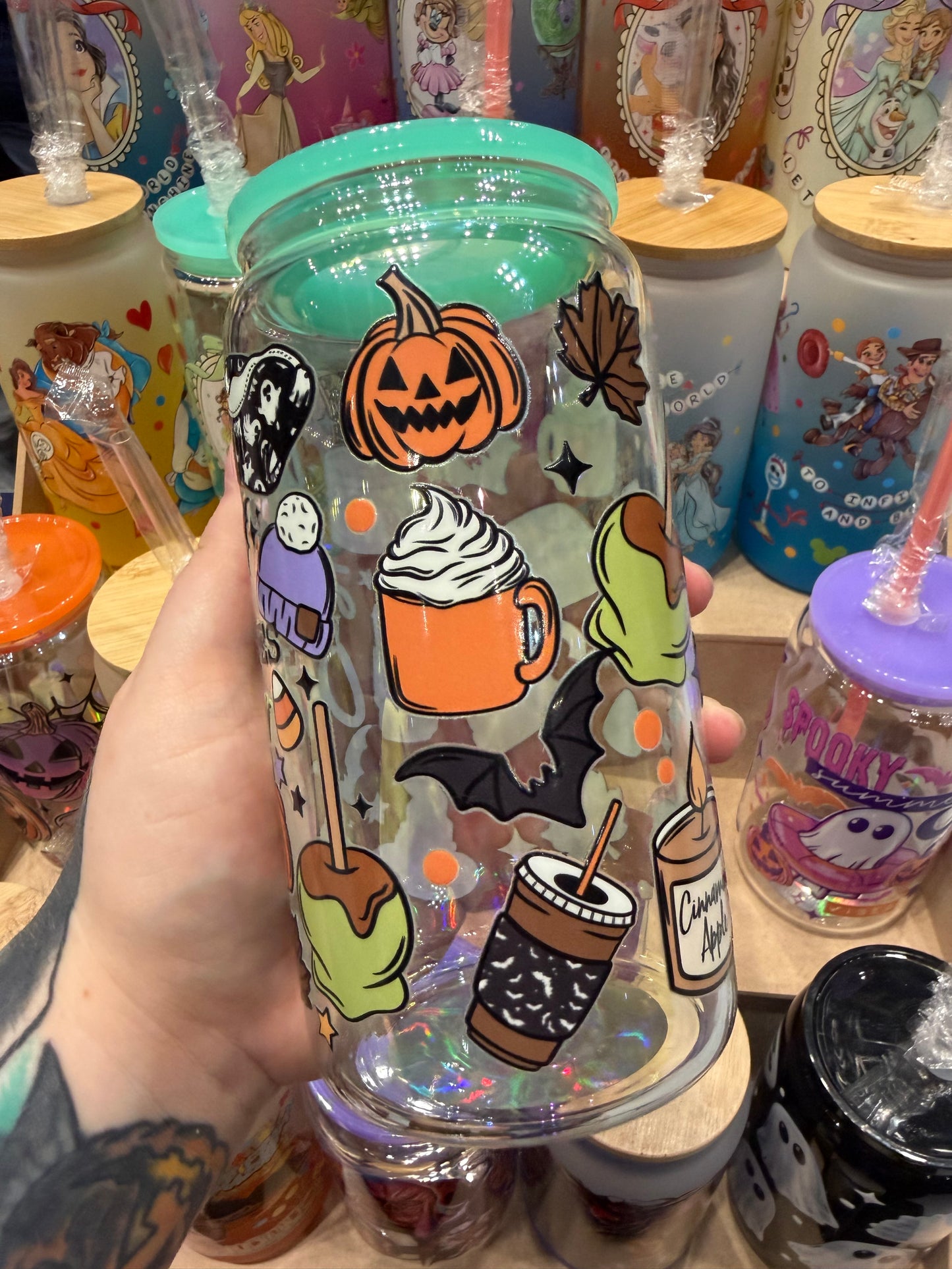 Just A Girl Who Love October Glass Cup