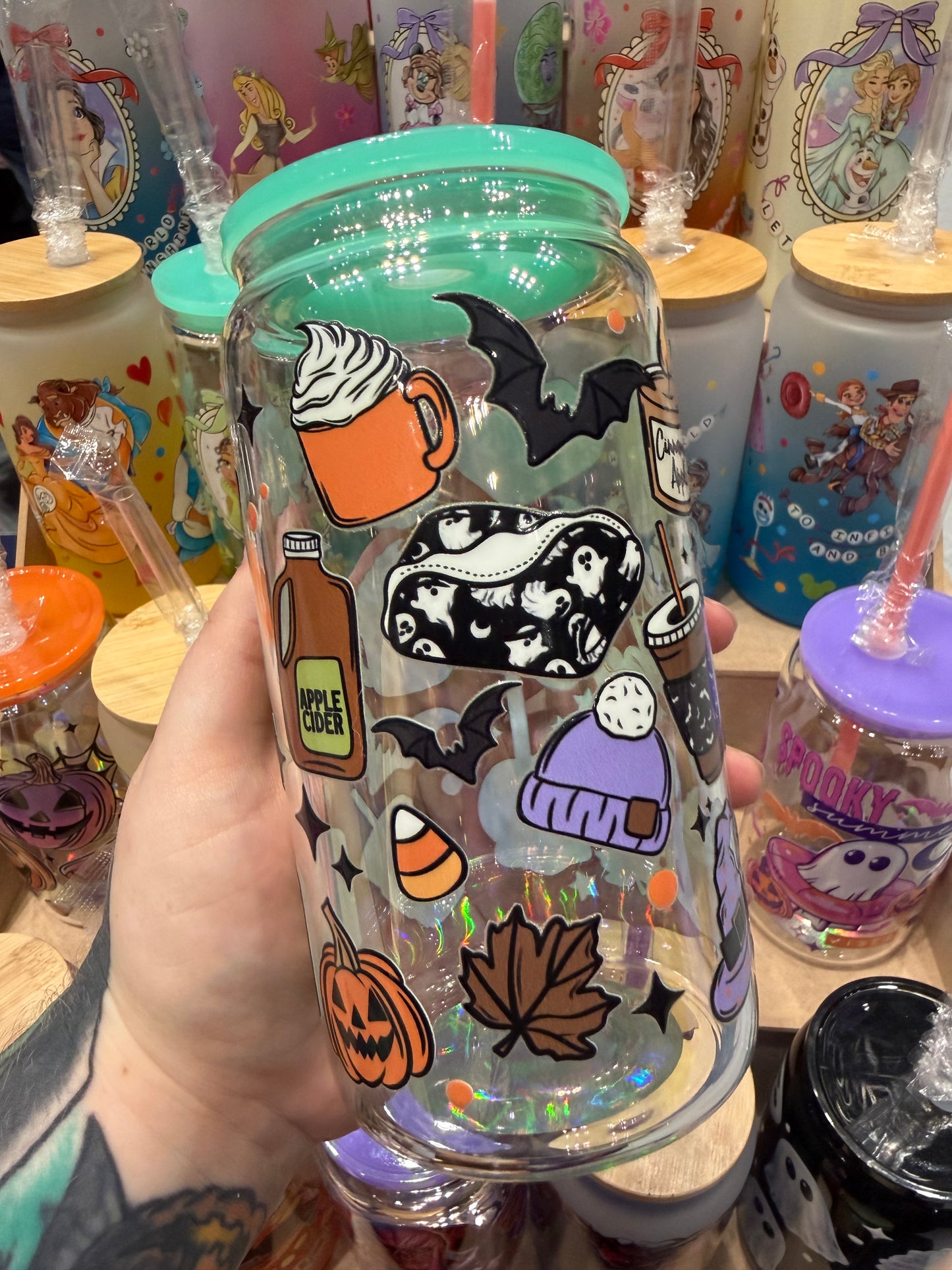 Just A Girl Who Love October Glass Cup