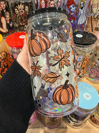Batty Autumn Glass Cup