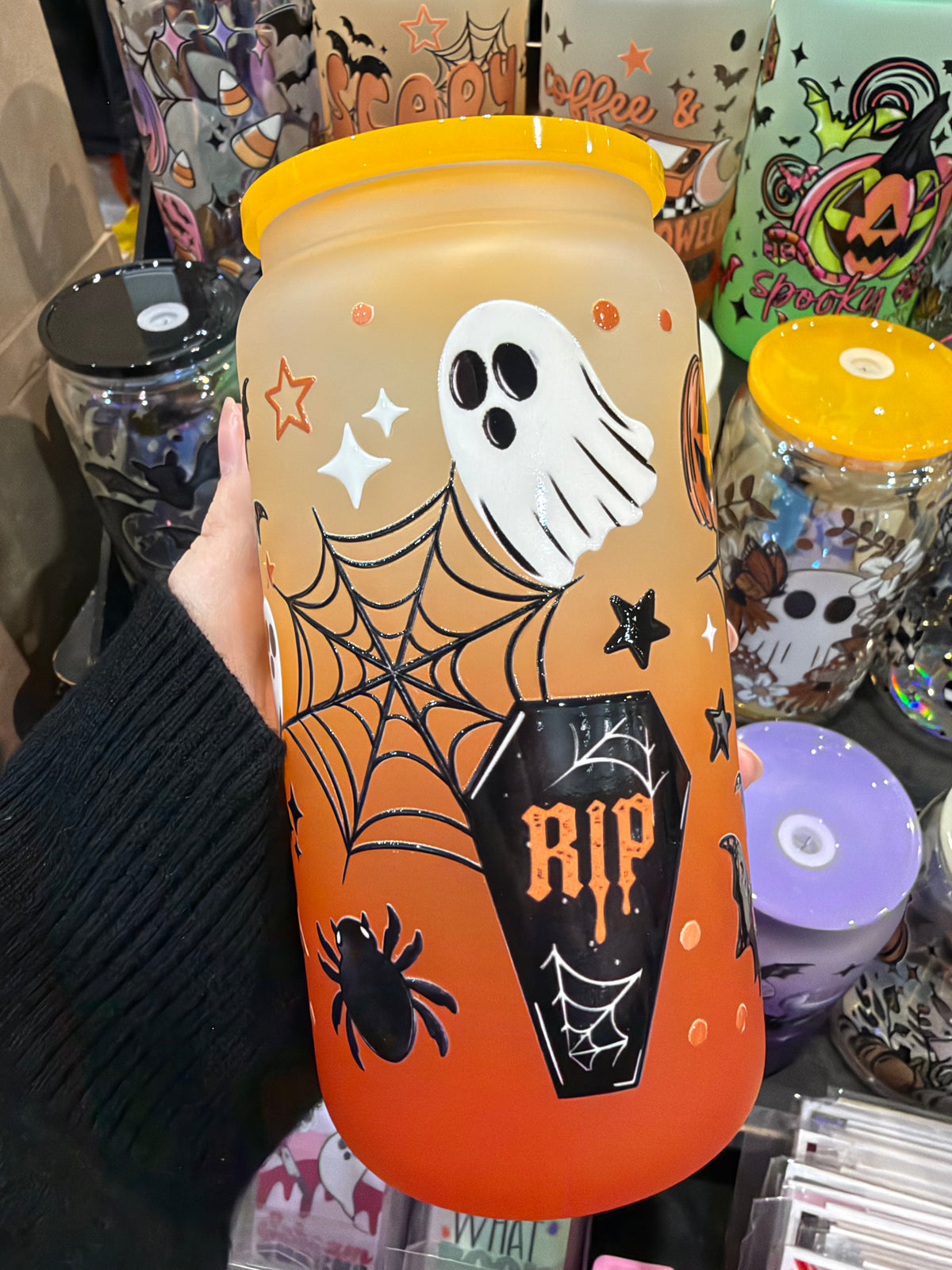 My Heart Belongs To October Glass Cup