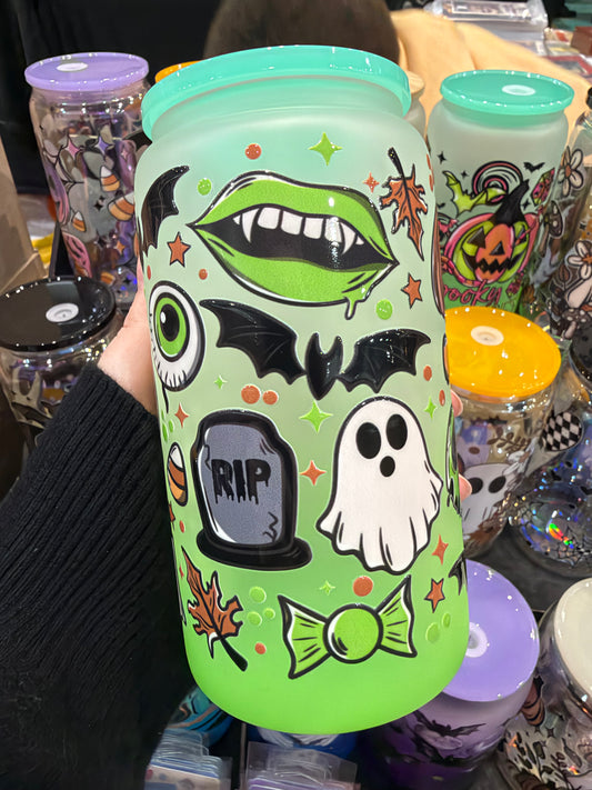 Halloween Glass Cup