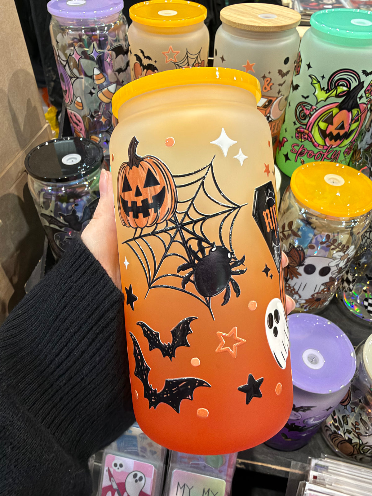 My Heart Belongs To October Glass Cup