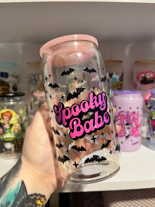 Spooky Babe Glass Cup - Preorder