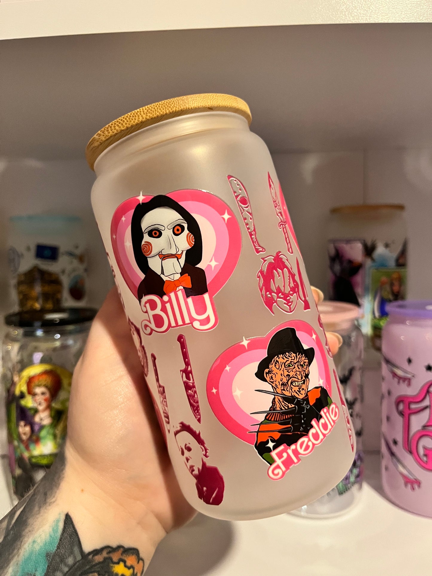 Horror Slashers Glass Cup - Preorder