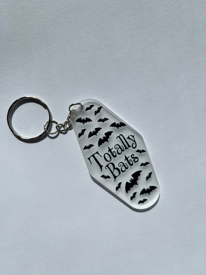 Totally Bats Clear Keyring