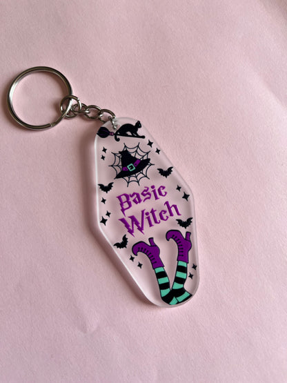 Basic Witch Clear Keyring