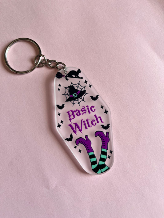 Basic Witch Clear Keyring