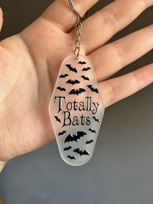 Totally Bats Clear Keyring