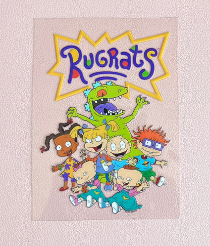 Rugrats Decal Glass Cup With Straw