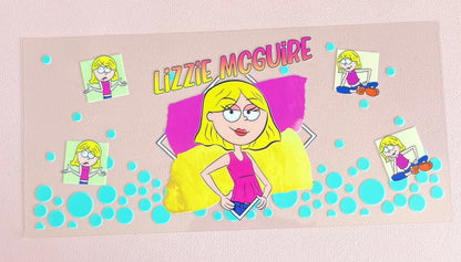 Lizzie Mcguire Glass Cup With Straw