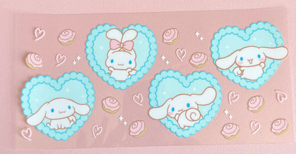 Cinnamoroll Glass Cup With Straw & Blue Lid