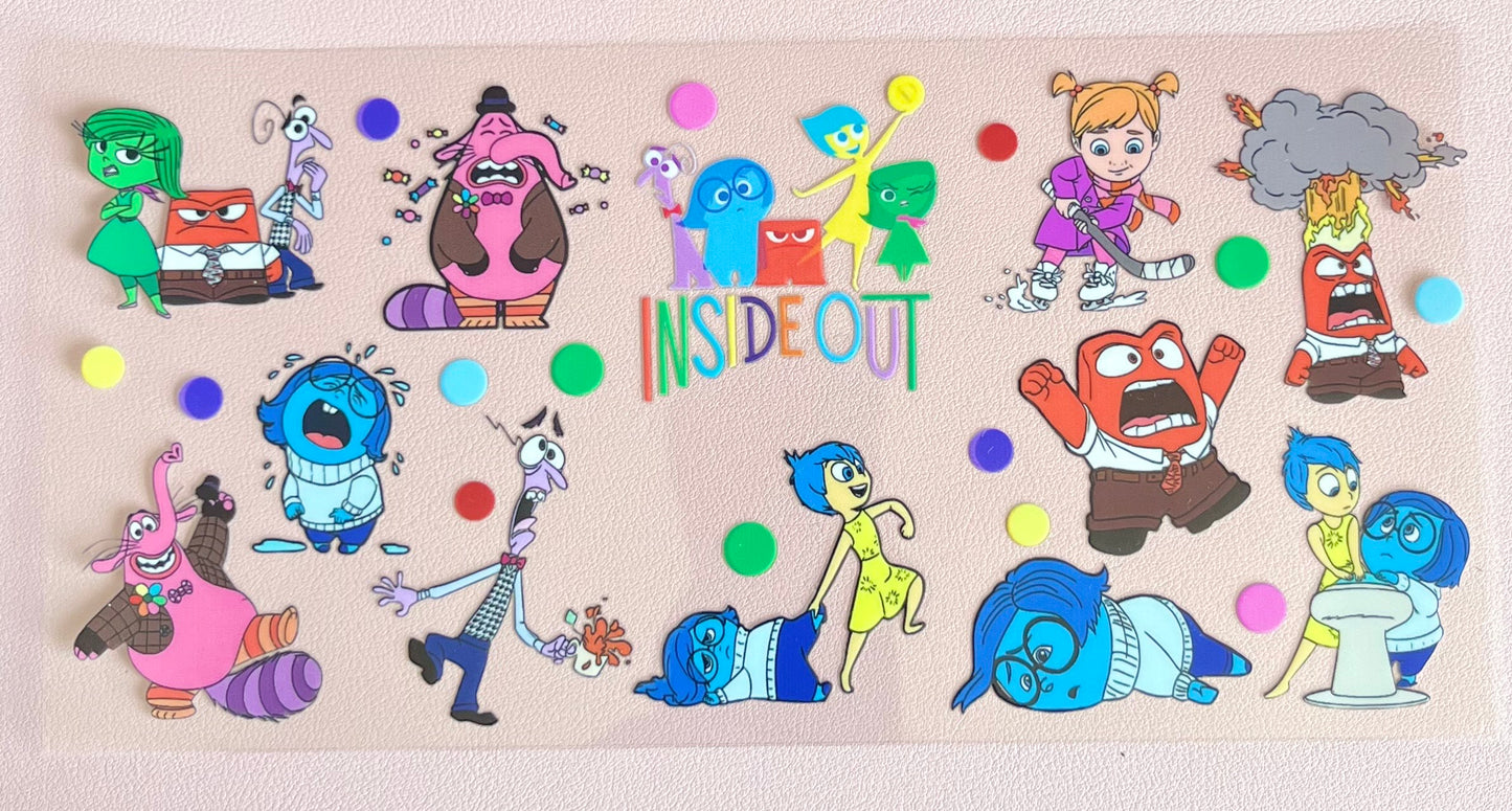 Inside Out Glass Cup With Straw