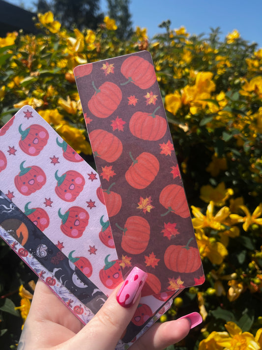 Autumn Pumpkins Bookmark