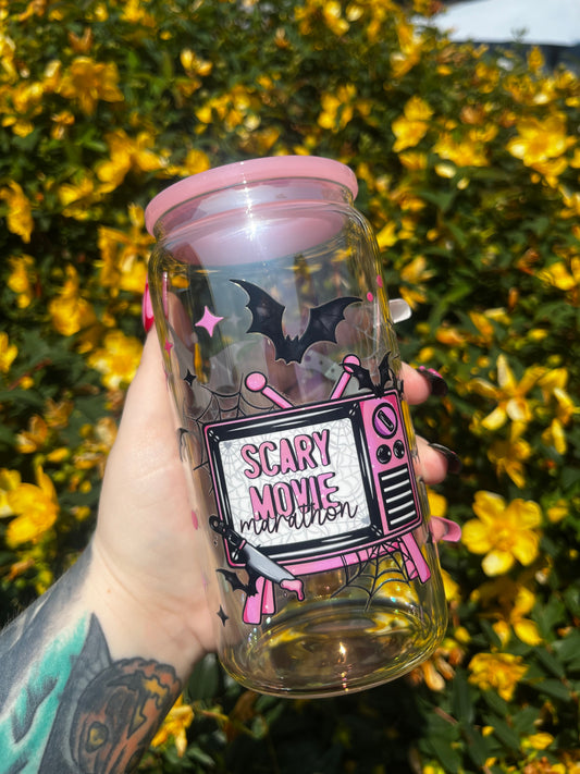 Scary Movie Marathon Libbey Glass Cup