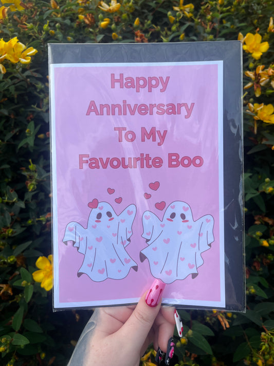 Happy Anniversary To My Favourite Boo Card