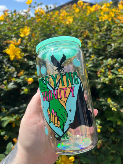 Two Sides of Oz Glass Cup
