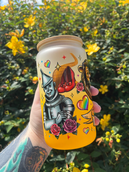 Beyond the Yellow Brick Road Glass Cup