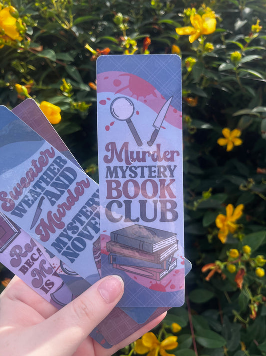 Murder Mystery Book Club Bookmark