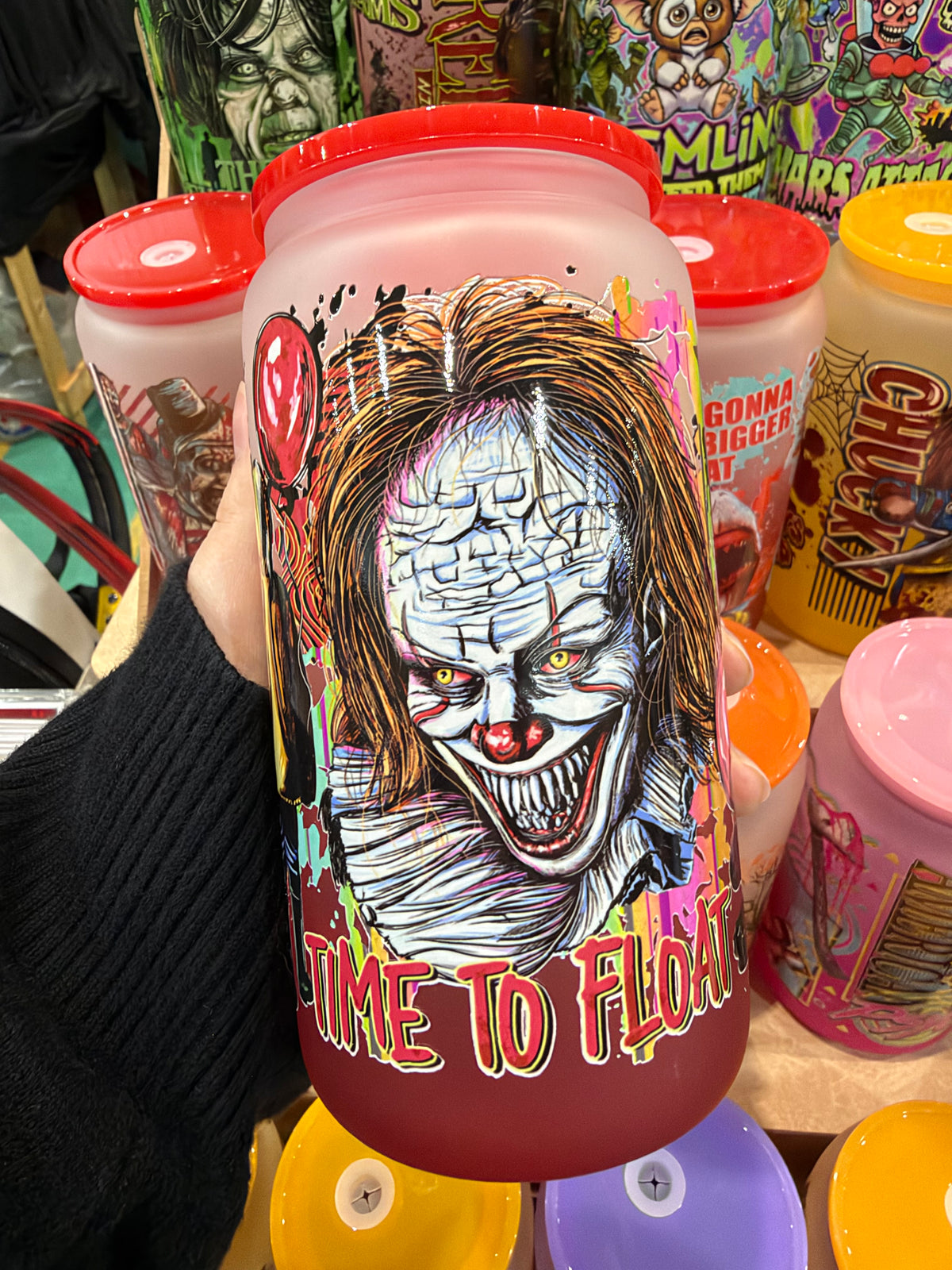 Time to Float 16oz Glass Cup