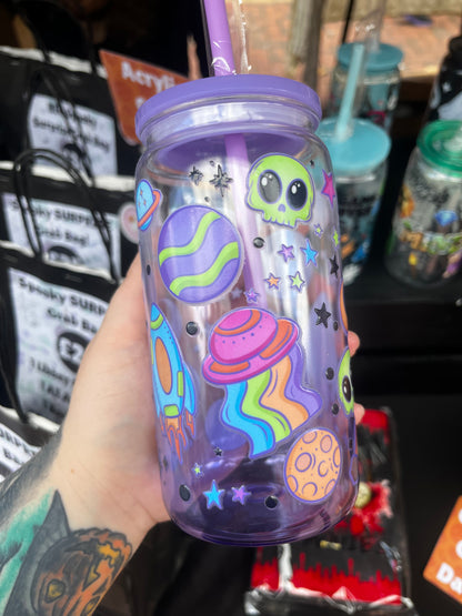 Space Aliens Acrylic Libbey Cup
