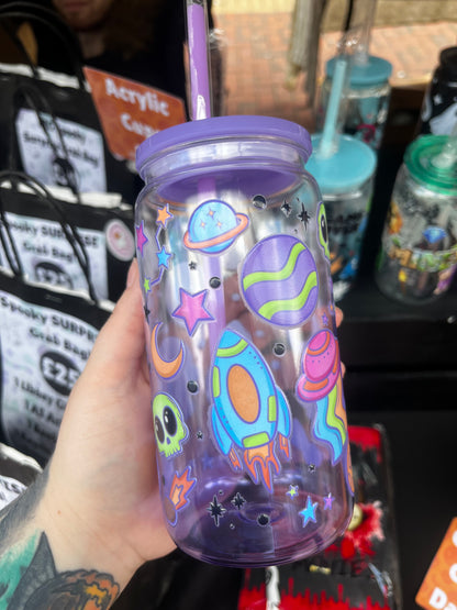 Space Aliens Acrylic Libbey Cup