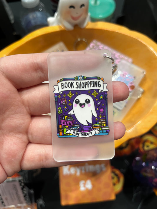 Book Shop Ghost Keyring