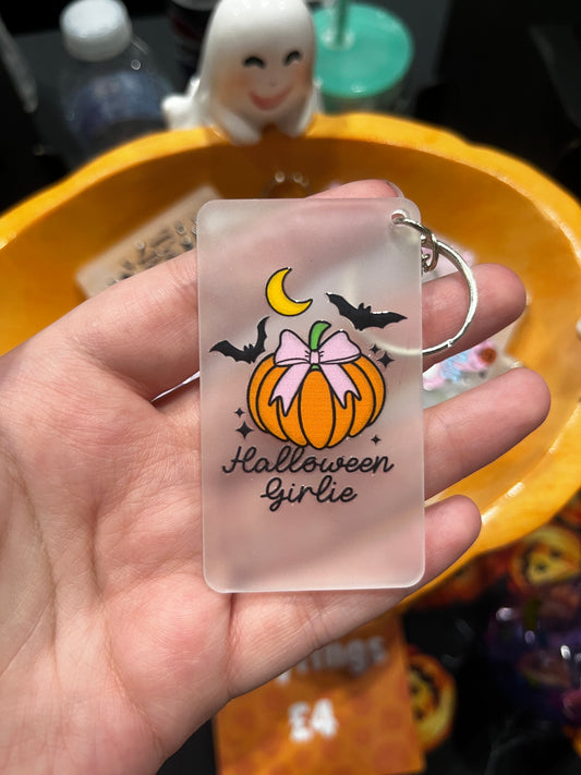 Halloween Girlie Keyring