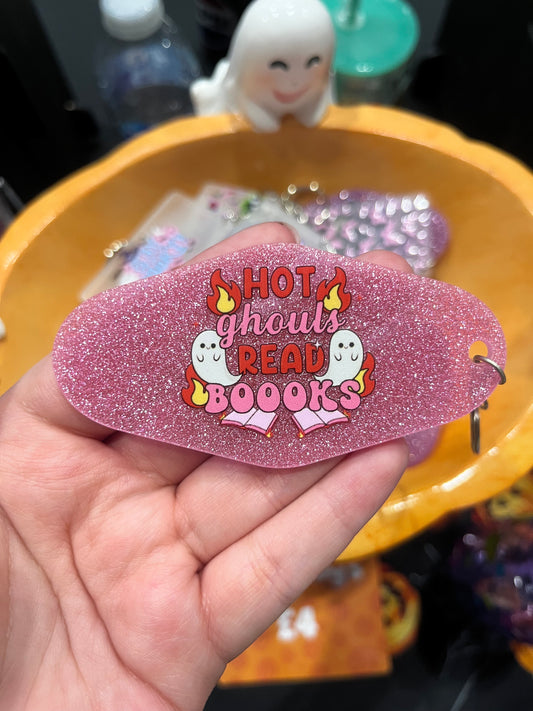 Hot Ghouls Read Keyring