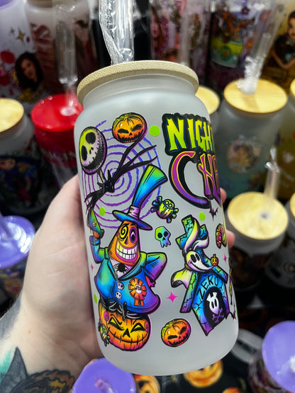 Nightmare Before Christmas Glass Cup