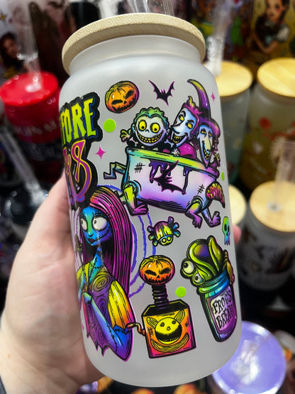 Nightmare Before Christmas Glass Cup