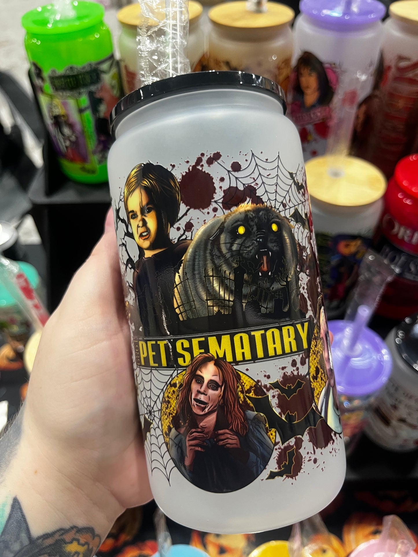 Pet Cemetery Glass Cup