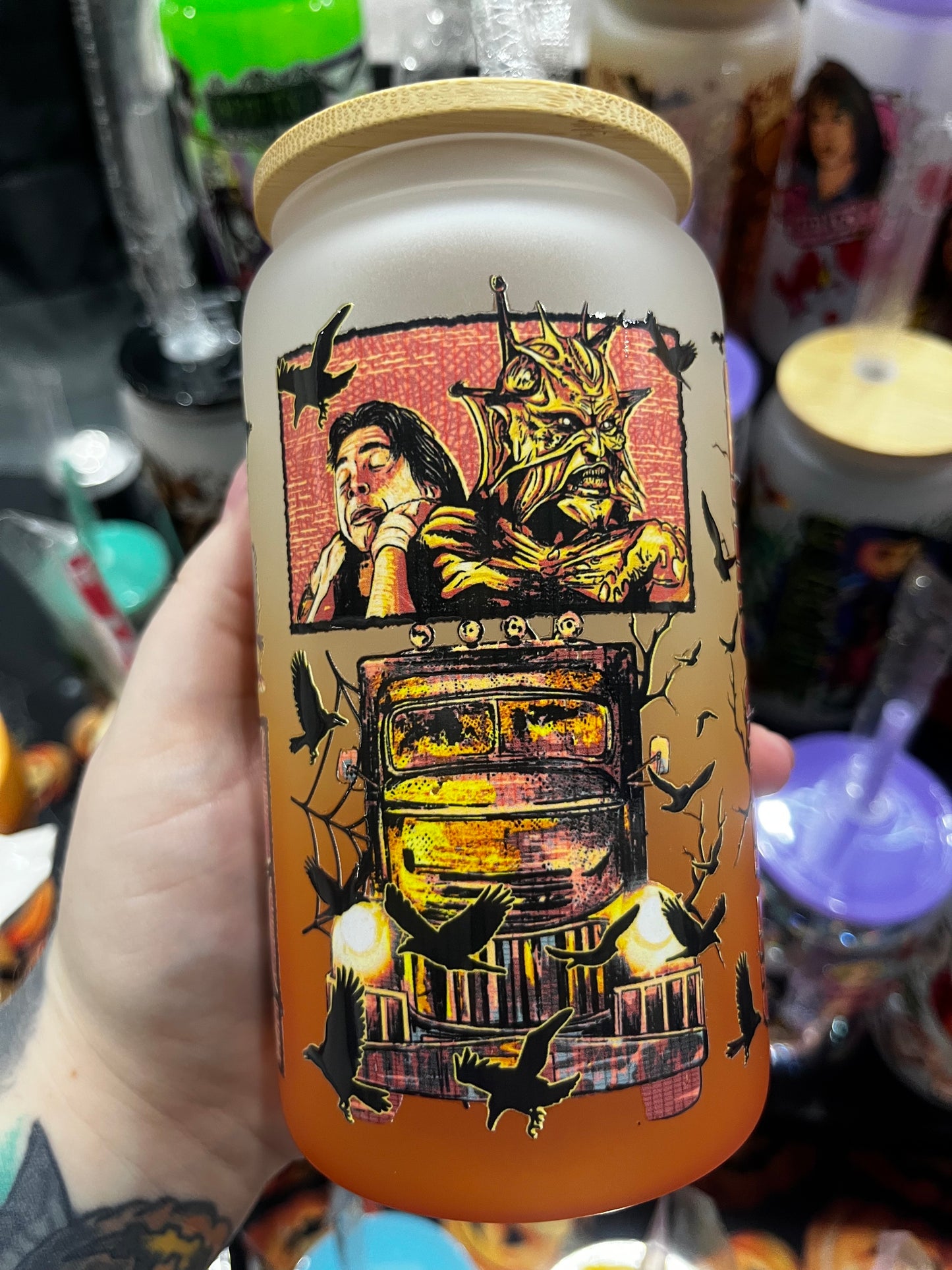 Jeepers Creepers Glass Cup