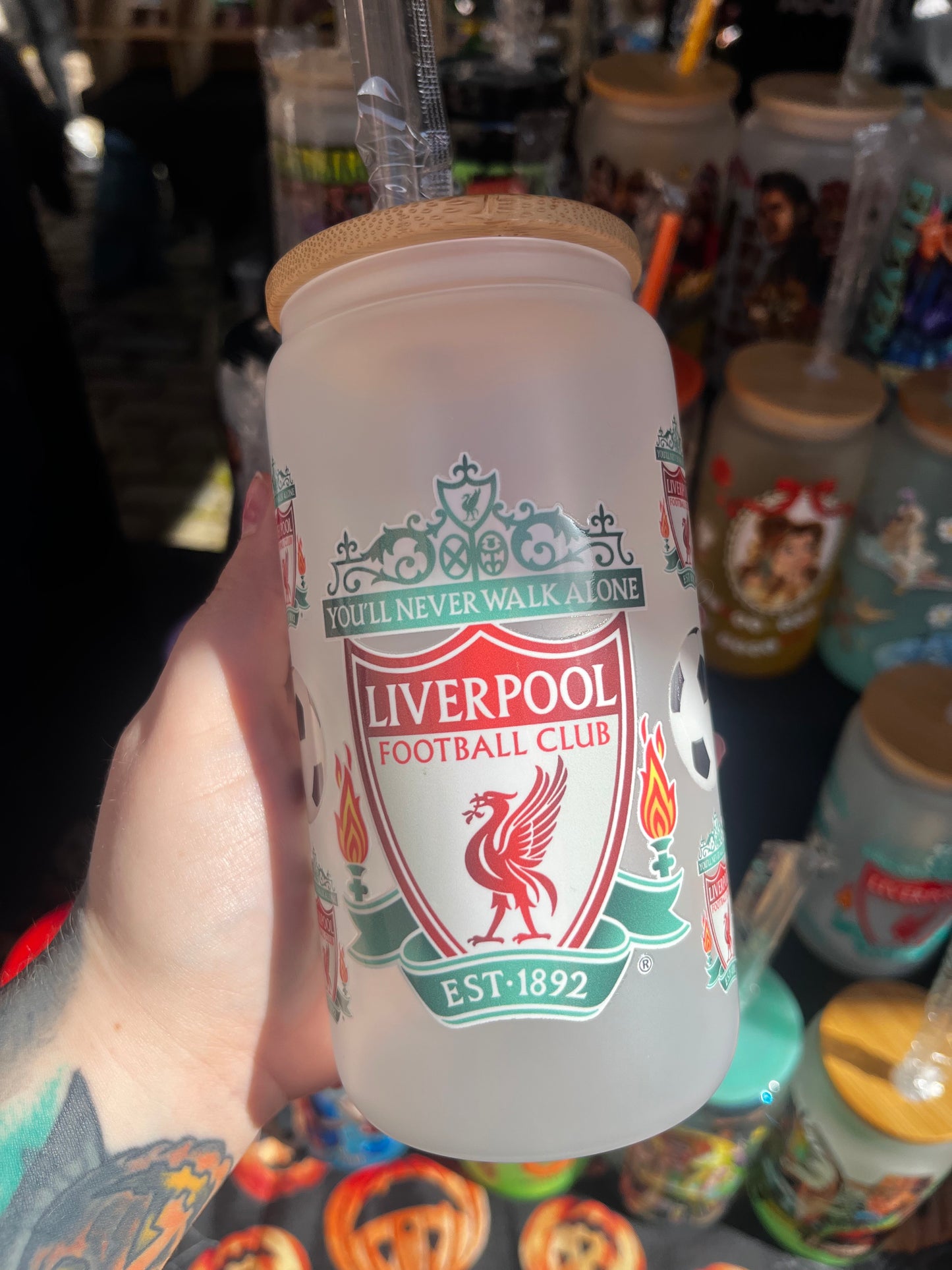 Liverpool Football Glass Cup