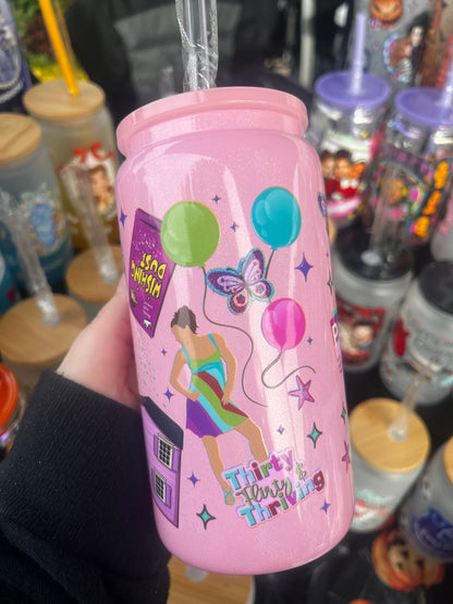 Thirty, Flirty, and Fabulous Glass Cup