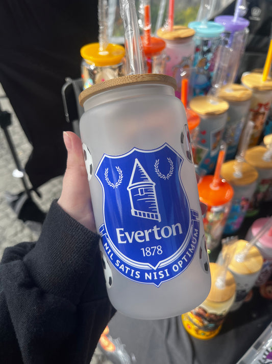 Everton Football Glass Cup