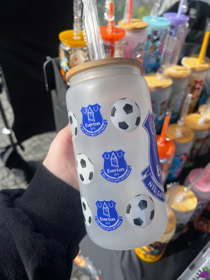 Everton Football Glass Cup
