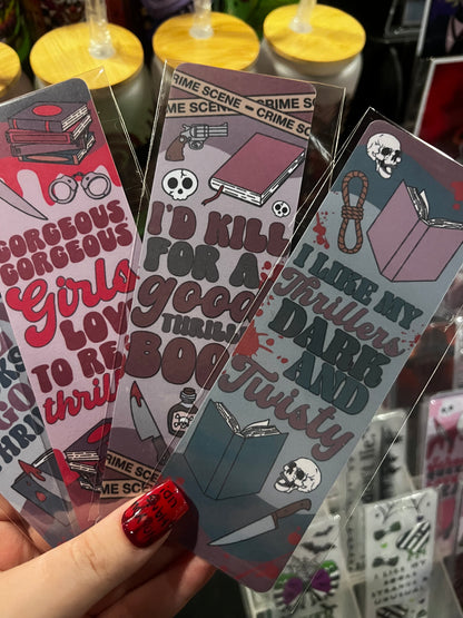 Thrillers Bookmark
