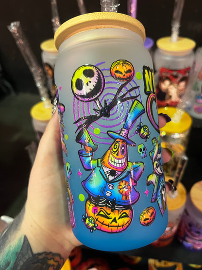 Nightmare Before Christmas Glass Cup