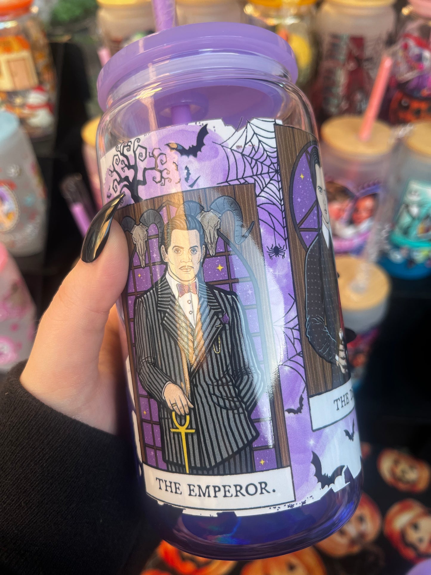 The Addams Family Glass Cup