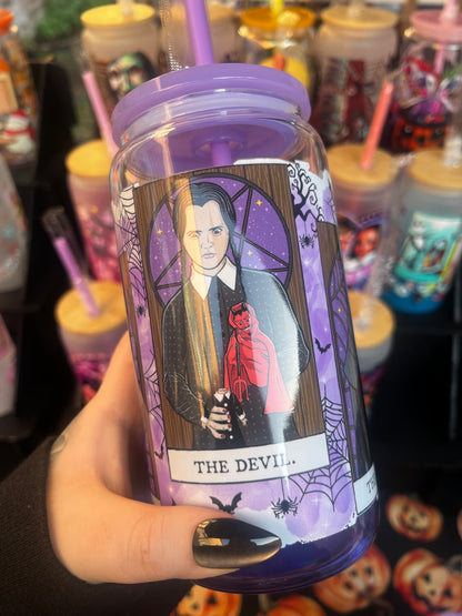 The Addams Family Glass Cup