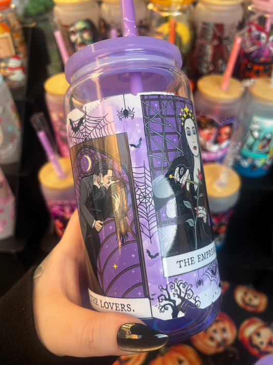 The Addams Family Glass Cup