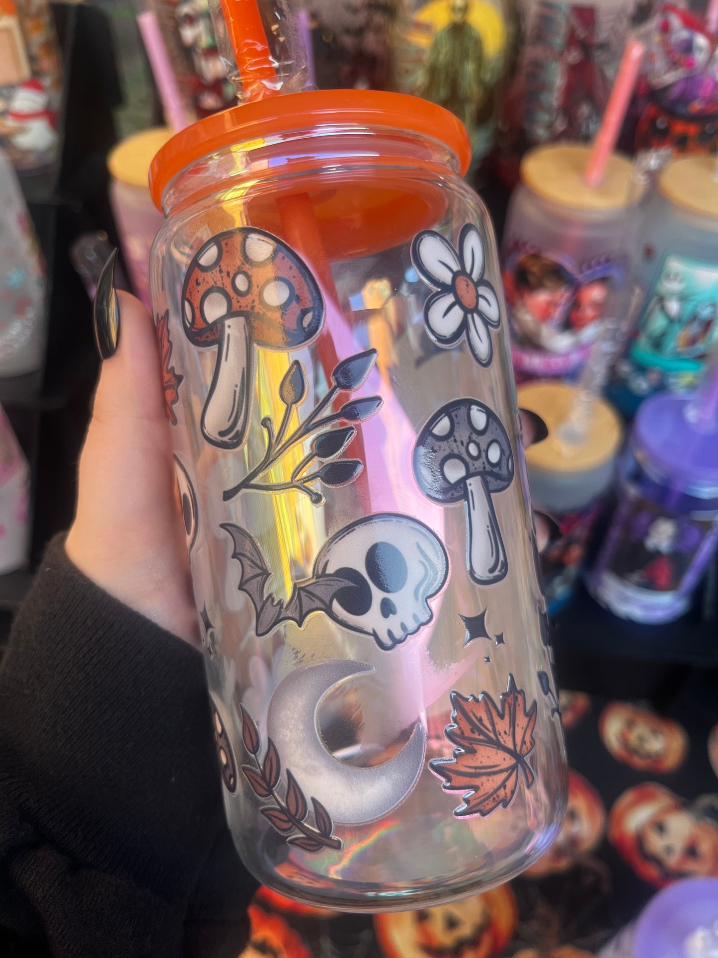Autumn Ghost Glass Cup