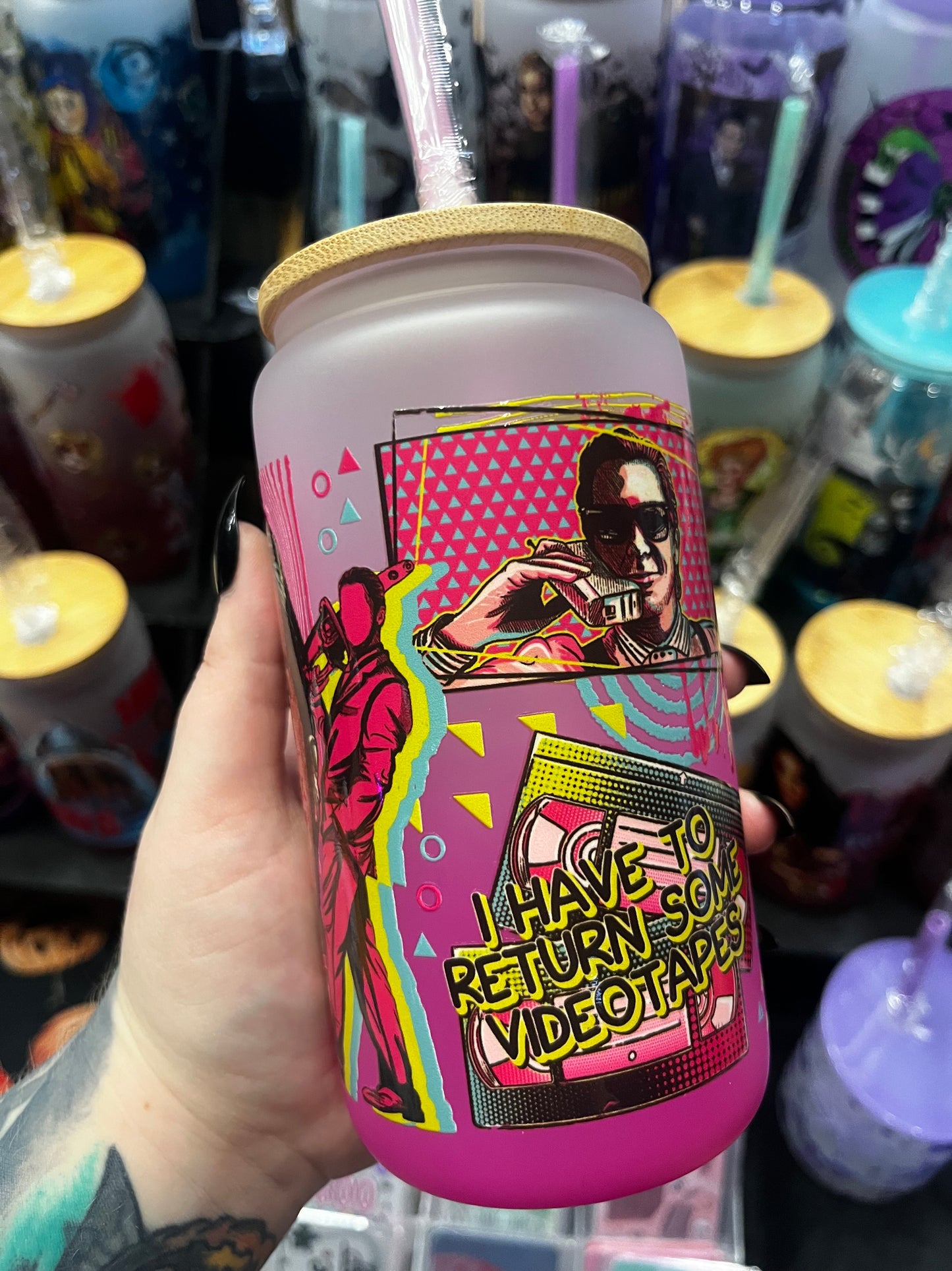 Psycho Glass Cup