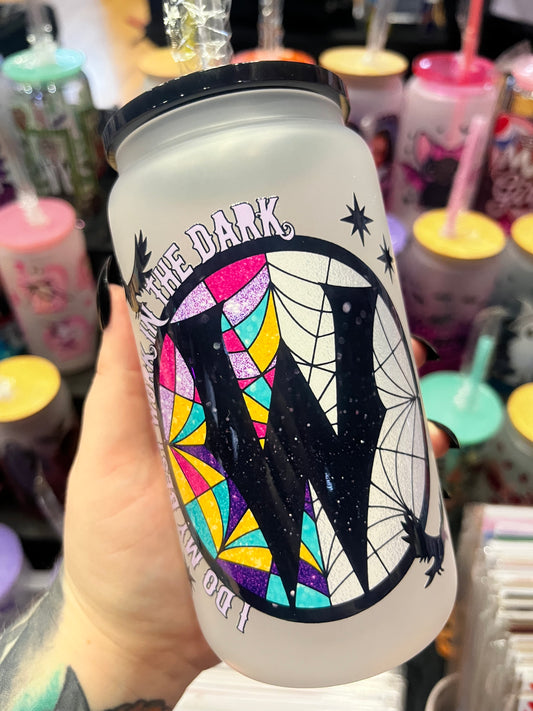 I Do My Best Work In The Dark Glass Cup